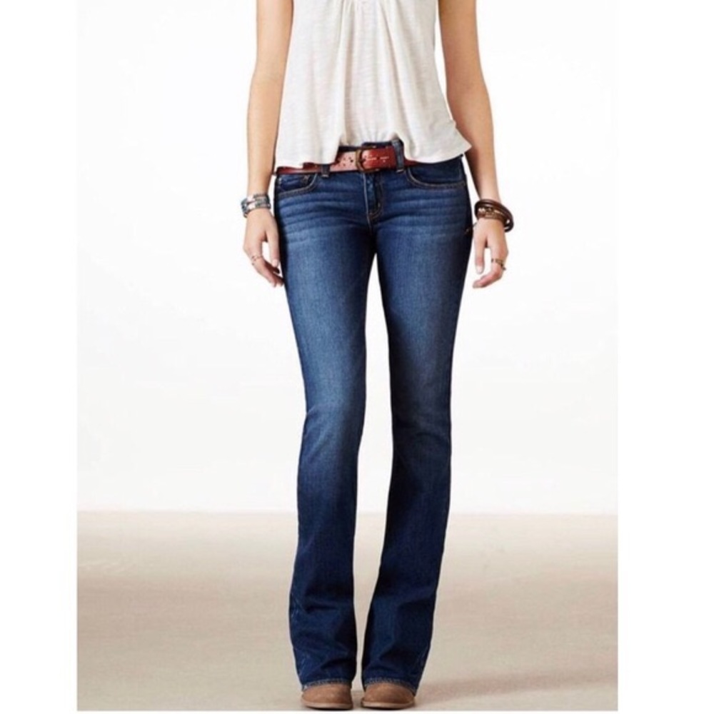 American Eagle dark wash slim boot jeans